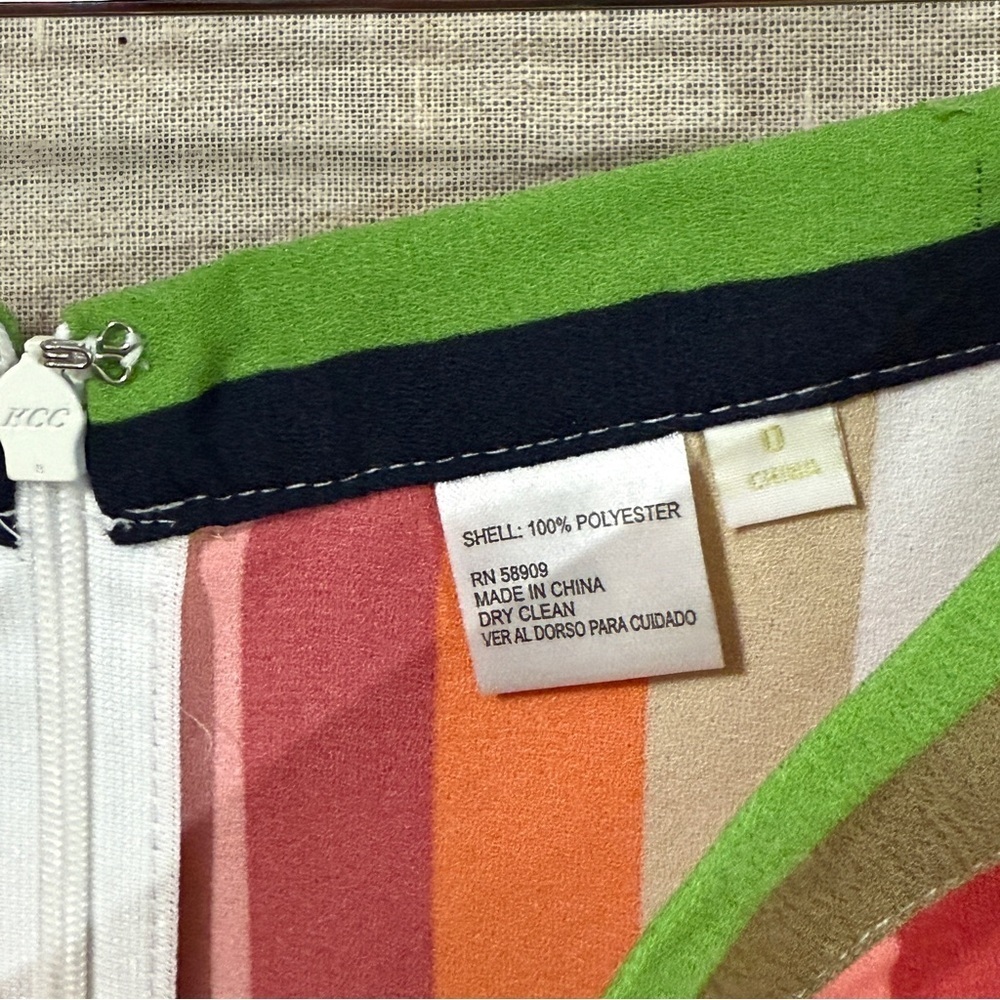 Gianni Bini Colorful Stripes Skirt Top Set NWT XS - Picture 13 of 14